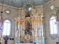 Old church interior, Lithuania Royalty Free Stock Photo