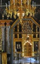 Old church interior. Trinity Sergius Lavra, Sergiev Posad, Moscow region, Russia.