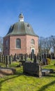 Old church Koepelkerk and graveyard in Sappemeer Royalty Free Stock Photo