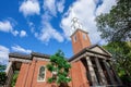 Old church made of red brick in Boston, USA Royalty Free Stock Photo