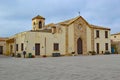 Old church in main square in Marazemeni Sicily Italy
