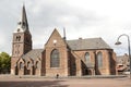 Old church on markt in Wageningen