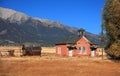 Old church in the middle of prairie landscape in Colorado Royalty Free Stock Photo