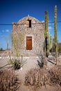 Old church Mission de Santa Rosalia de Mulege in Mulege, Baja California Sur, Mexico Royalty Free Stock Photo