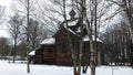 The Museum of wooden architecture. Royalty Free Stock Photo