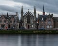 Old church near river in Inverness Royalty Free Stock Photo