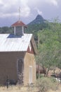 Old church in northern New Mexico off of Route 84 in Yountville, New Mexico Royalty Free Stock Photo