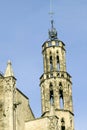 Old church in the old Barcelona in Barri Gotic area, the Gothic Quarter, Spain Royalty Free Stock Photo