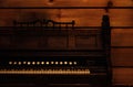 Old church piano Royalty Free Stock Photo