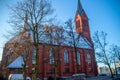 Old church in Poland, Kartuzy town Royalty Free Stock Photo