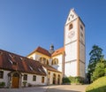 Old church in the rural small town in Germany.