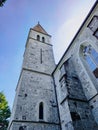 An old medieval church in Ruggell, Liechtenstein