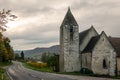 Old church of St. Lorenz on a cloudy day in autumn Royalty Free Stock Photo