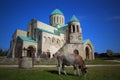 An old church standing on a meadow