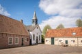 Old church standing in the old town Bourtange