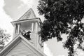 Old Church Steeple with Bell Royalty Free Stock Photo