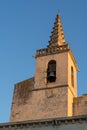 Old church tower with bell in small Provence village Royalty Free Stock Photo