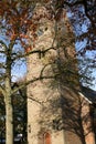 Old church tower in the sunshine Royalty Free Stock Photo