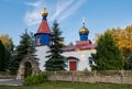 Old church of the Transfiguration of the Lord, Zanaroch village, Minsk region, Myadel district, Belarus Royalty Free Stock Photo