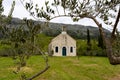 Old church in valley in Balkan mountains Royalty Free Stock Photo