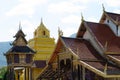 old church at Wat Sri Pho Chai Sang Pha temple in Loei province, Thailand (Temples built during the Ayutthaya period) Royalty Free Stock Photo