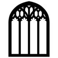 Old church window EPS vector file Royalty Free Stock Photo