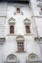 Old church windows of different shapes. Moscow Kremlin Royalty Free Stock Photo