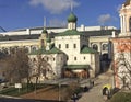 Old church in Zaryadie park, Moscow Royalty Free Stock Photo