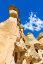 Church caves in Fairy Chimneys rock formation Cappadocia Turkey Royalty Free Stock Photo