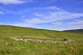 Old Circular Stone Sheepfold Landscape of West Scotland