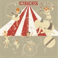 Old circus grunge background