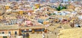 Old City. Aerial view. Urban landscape of Caravaca de la Cruz in Spain