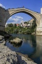Old city atmosphere Mostar bridge