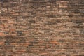 Old city brick wall in Nakhon Si Thammarat