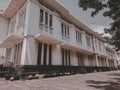 Old city building before renovation in Jakarta, Indonesia Royalty Free Stock Photo