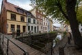Old city and canal of Wismar, Germany