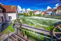 Old city center of Bremgarten in Switzerland. Royalty Free Stock Photo