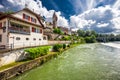Old city center of Bremgarten. Switzerland Royalty Free Stock Photo