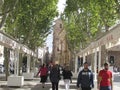 Old city center in Murcia, Spain