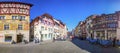 Old city center of Stein am Rhein village with colorful old house Royalty Free Stock Photo