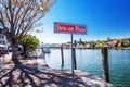 Old city center of Stein am Rhein willage with colorful old houses Royalty Free Stock Photo