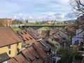 The old city center and the traditional historic architecture of the city of Baden Royalty Free Stock Photo