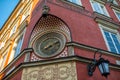 Old city clock in Warsaw Royalty Free Stock Photo