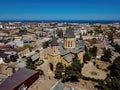Old city Derbent in Dagestan, aerial drone view Royalty Free Stock Photo
