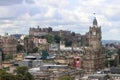 Old city of Edinburgh with Royal Castle Royalty Free Stock Photo