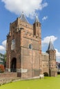 Old city gate Amsterdamse Poort in Haarlem Royalty Free Stock Photo