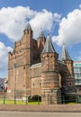 Old city gate Amsterdamse Poort in Haarlem Royalty Free Stock Photo
