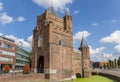 Old city gate Amsterdamse Poort in Haarlem