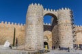 Old city gate being restored in Avila