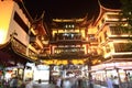 The Old City Gods Temple at night in Shanghai YuYuan